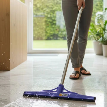 Aroni  Premium Heavy Duty Stainless Steel Floor Wiper – Quick Dry Bathroom & Kitchen Cleaning (AH-300)