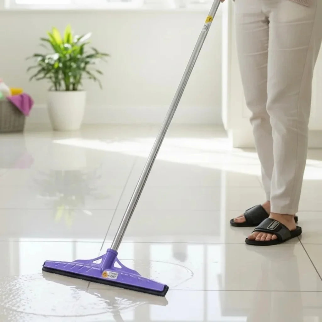 Aroni  Premium Heavy Duty Stainless Steel Floor Wiper – Quick Dry Bathroom & Kitchen Cleaning (AH-300)