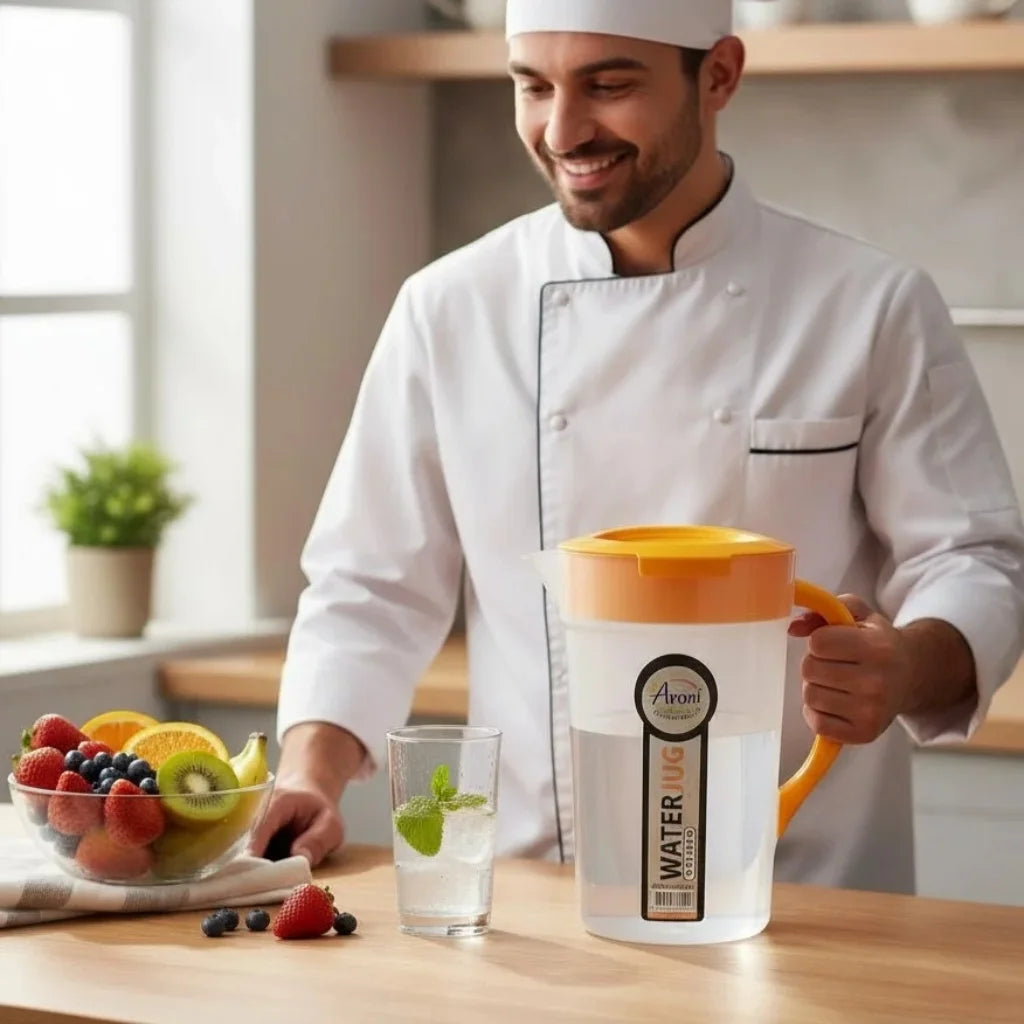 Aroni Household 1.8L Water Jug Pitcher | Durable Kitchen & Dining Server (AH-220)