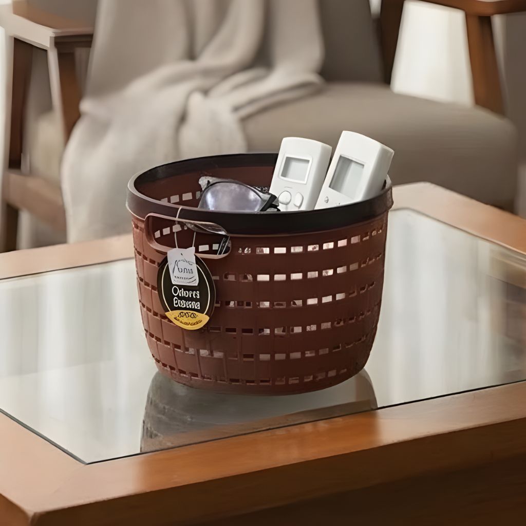 Aroni Orient Multi-Purpose Storage Basket (Pack of 2) | Desk & Home Organizer (AH-110)