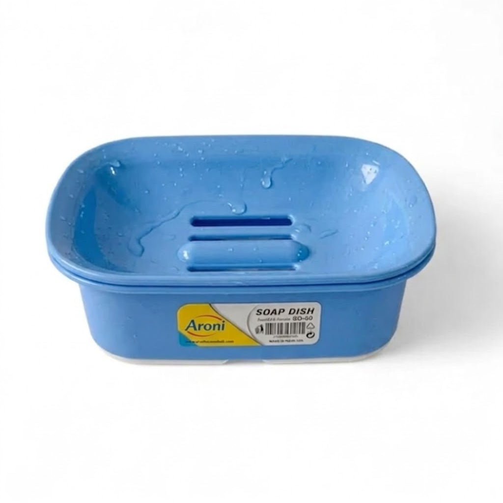 Aroni SD-50 Plastic Soap Dish (Pack of 2) – Colorful Bathroom Soap Holder
