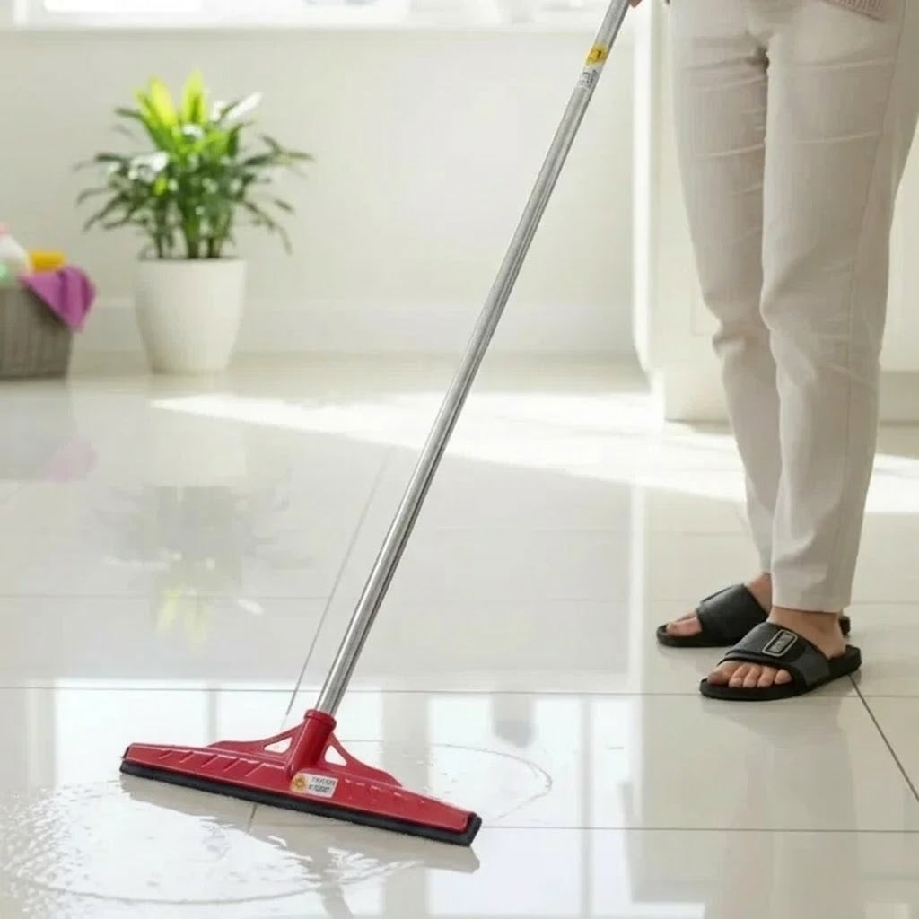 Aroni  Premium Heavy Duty Stainless Steel Floor Wiper – Quick Dry Bathroom & Kitchen Cleaning (AH-300)