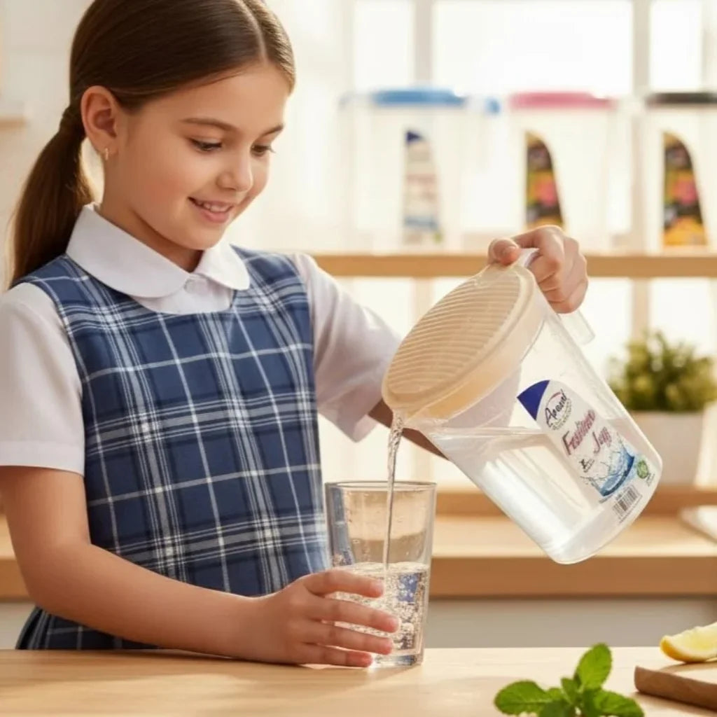 Aroni Household 2L Fashion Jug Pitcher | Fridge-Friendly Beverage Server (AH-225)
