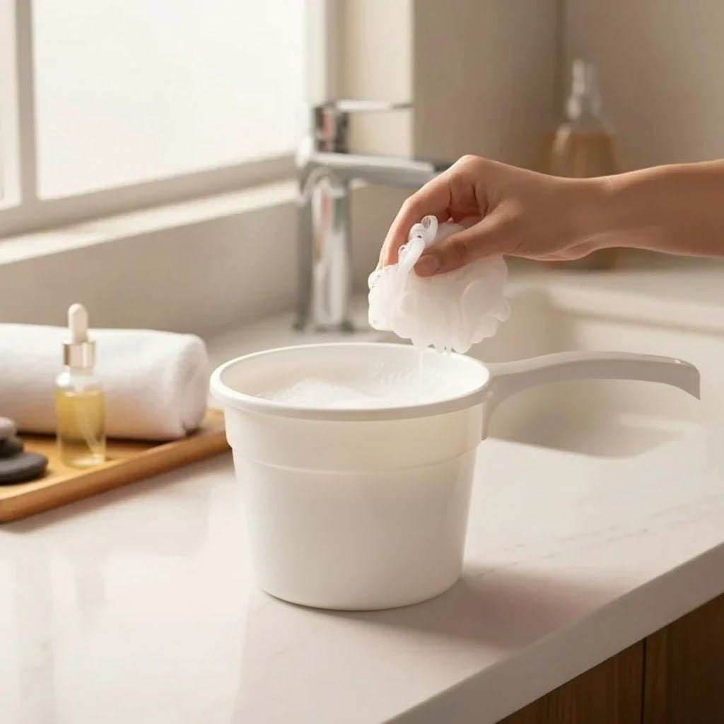 Aroni Household Premium Plastic Bath Mug (Pack of 2) | Durable Water Pourer (AH-170)