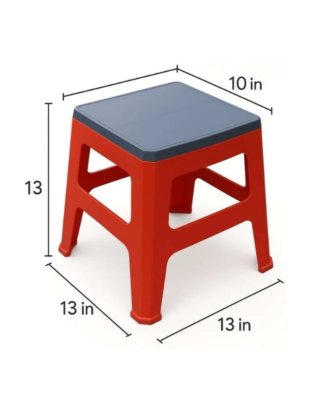 Aroni Flex Durable Plastic Seating Stool | Indoor & Outdoor Multi Purpose Chair