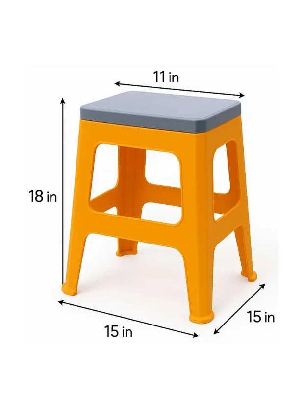 Aroni Flex Durable Plastic Seating Stool | Indoor & Outdoor Multi Purpose Chair