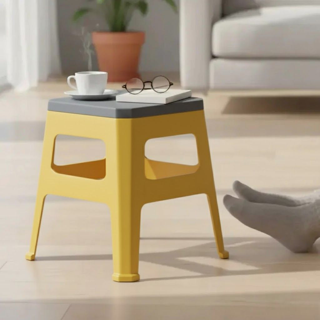 Aroni Flex Durable Plastic Seating Stool | Indoor & Outdoor Multi Purpose Chair