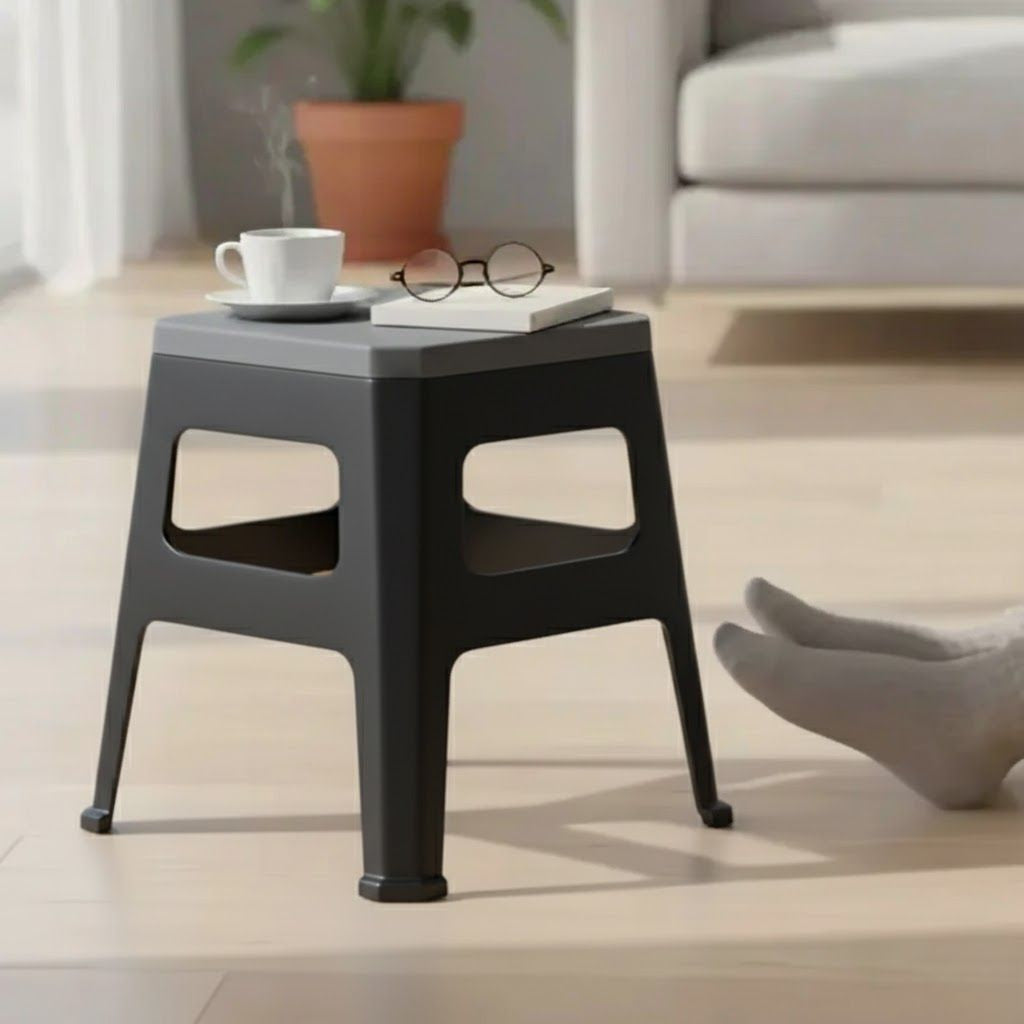 Aroni Flex Durable Plastic Seating Stool | Indoor & Outdoor Multi Purpose Chair