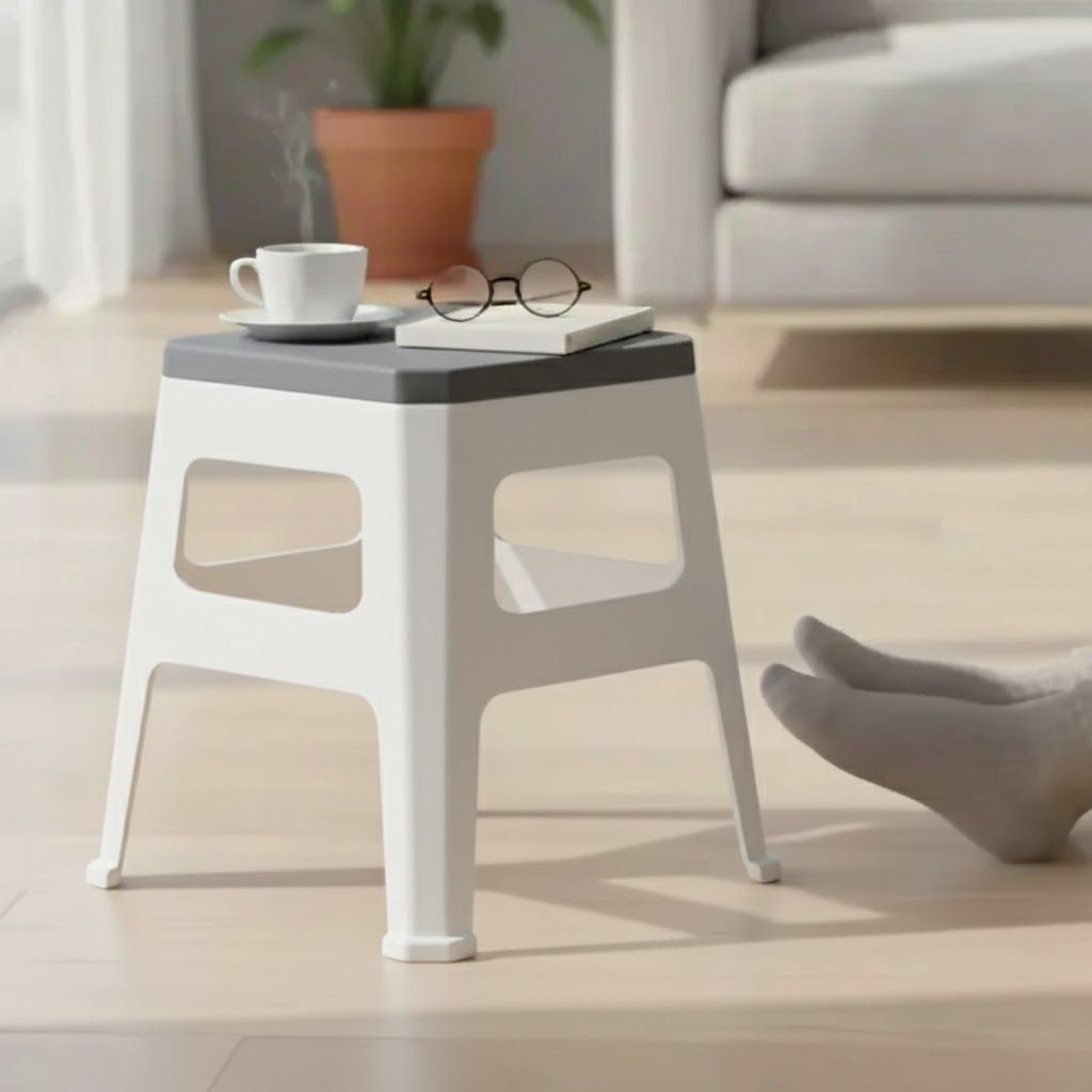 Aroni Flex Durable Plastic Seating Stool | Indoor & Outdoor Multi Purpose Chair