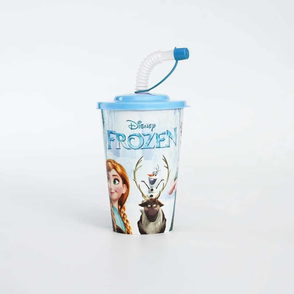 Aroni Kids Printed Active Straw Glass (Pack of 2) | Leak-Resistant School & Party Cup (AH-106)