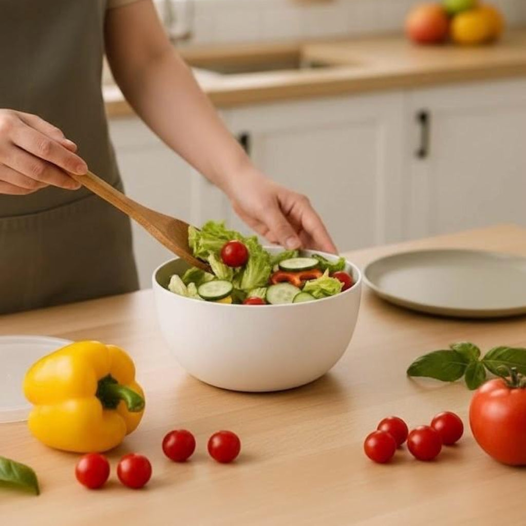 Aroni Rio Round Plastic Food Container (Pack of 2) – Multipurpose Serving & Storage Bowl