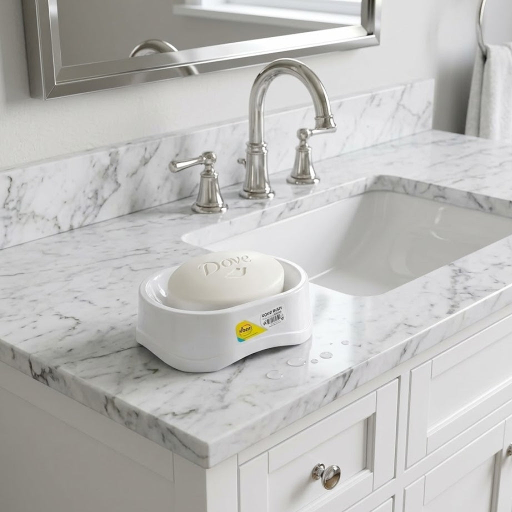 Aroni SD-52 Plastic Soap Dish  – Drainage Design Colorful Bathroom Soap Holder
