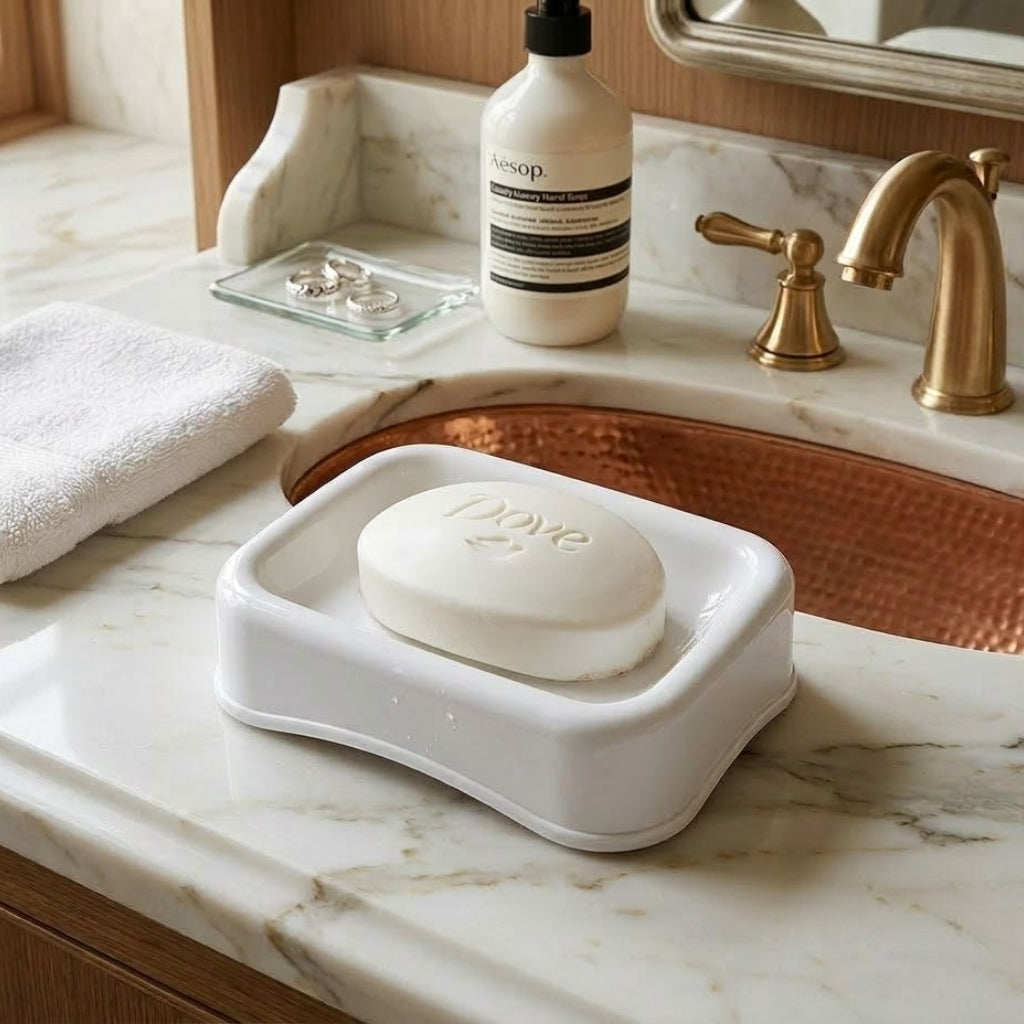 Aroni SD-51 Plastic Soap Dish (Pack of 2) – Multi-Color Bathroom Soap Holder