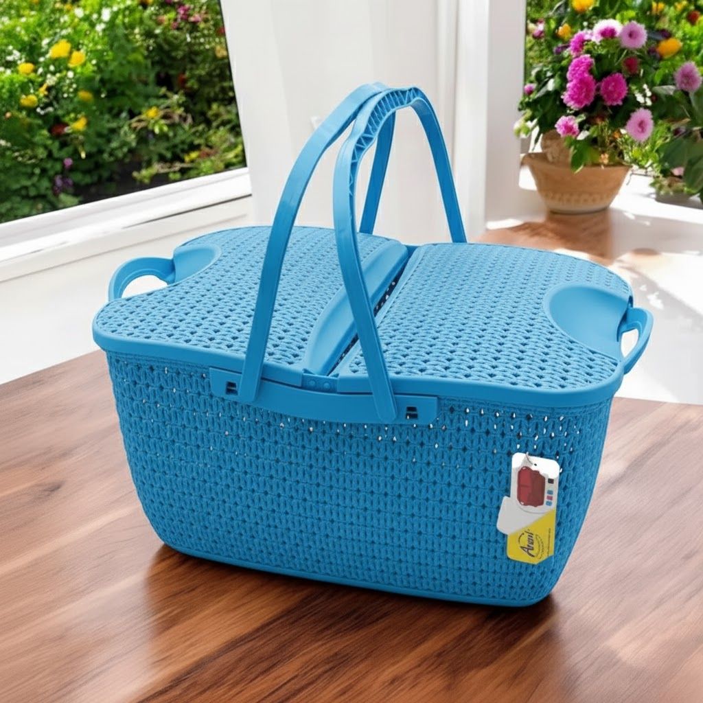 Aroni Universal Carry Basket | Multi Purpose Picnic, Travel & Home Organizer