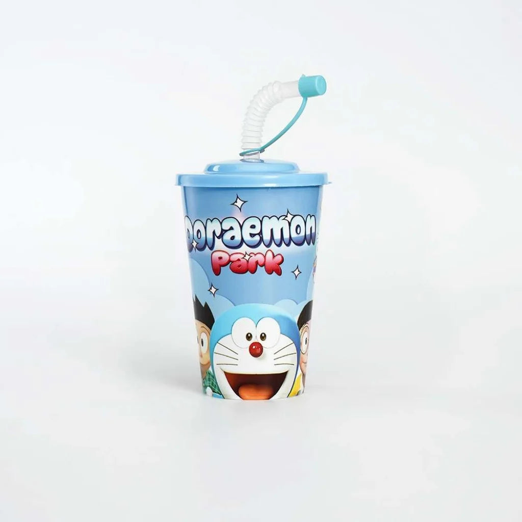 Aroni Kids Printed Active Straw Glass (Pack of 2) | Leak-Resistant School & Party Cup (AH-106)