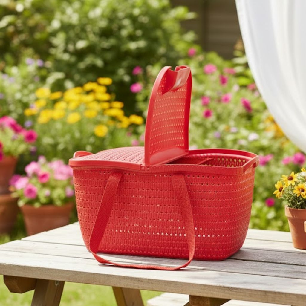 Aroni Universal Carry Basket | Multi Purpose Picnic, Travel & Home Organizer