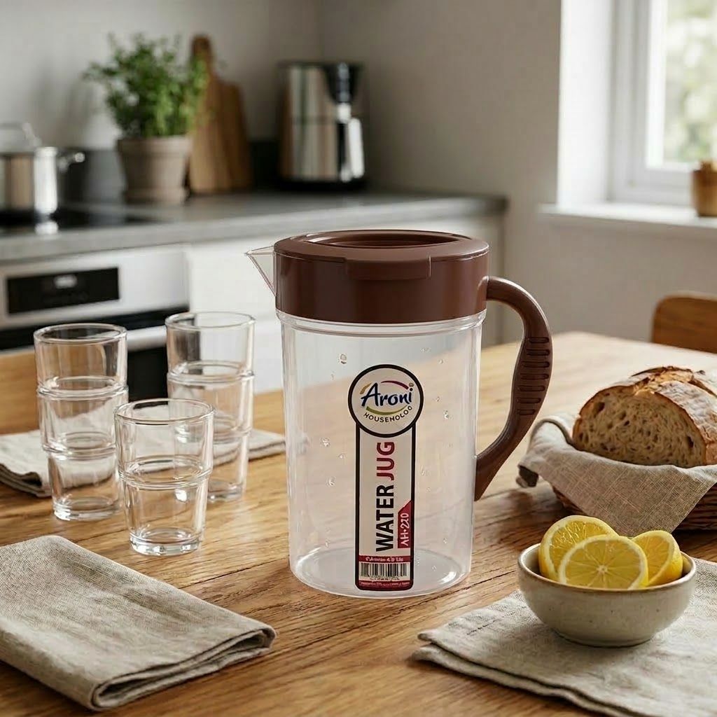 Aroni Household 1.8L Water Jug Pitcher | Durable Kitchen & Dining Server (AH-220)