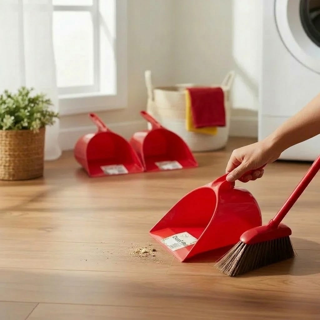 Aroni Durable Plastic Dust Pan – Multi-Color Household Cleaning Scoop (AH-105)