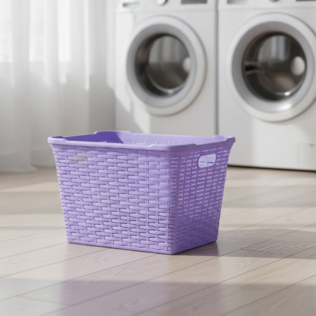 Safir Premium Laundry Hamper | Durable Plastic Clothes Storage Basket (AH-155)