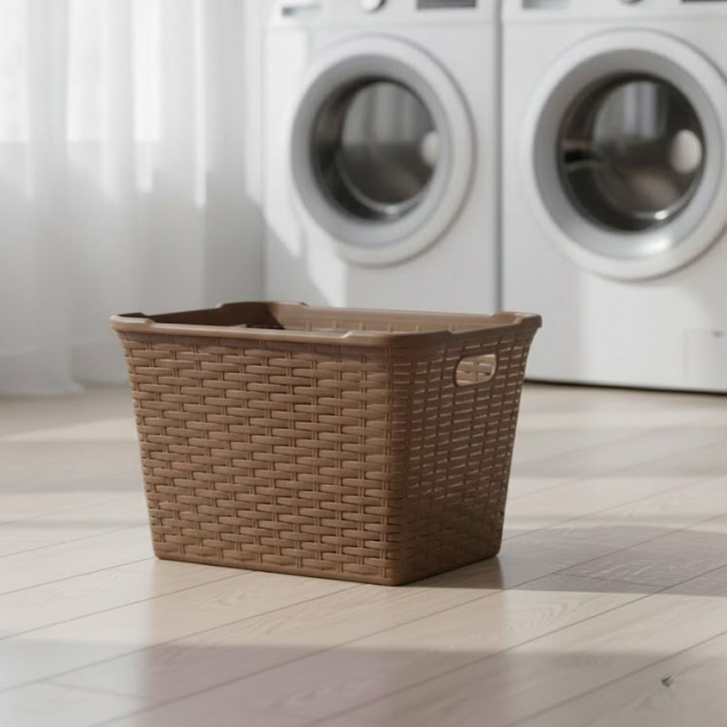 Safir Premium Laundry Hamper | Durable Plastic Clothes Storage Basket (AH-155)