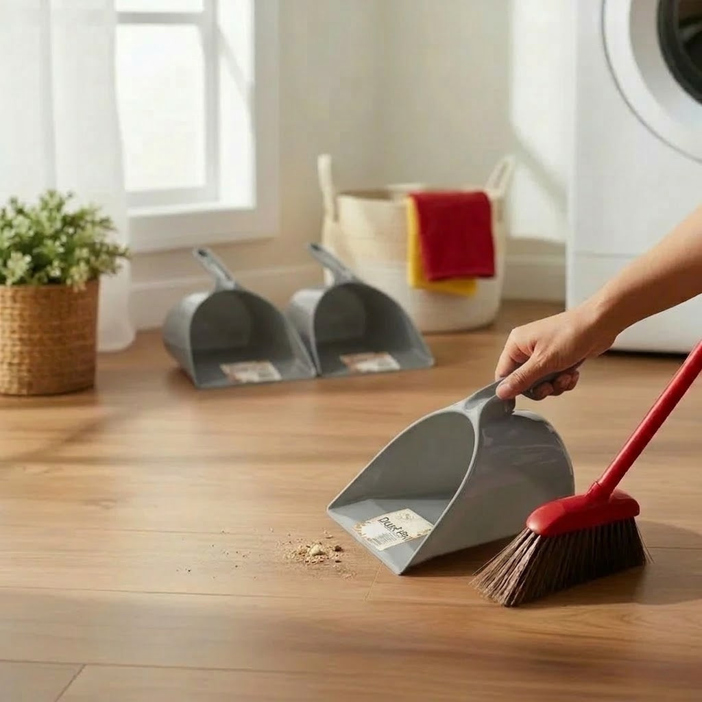 Aroni Durable Plastic Dust Pan – Multi-Color Household Cleaning Scoop (AH-105)