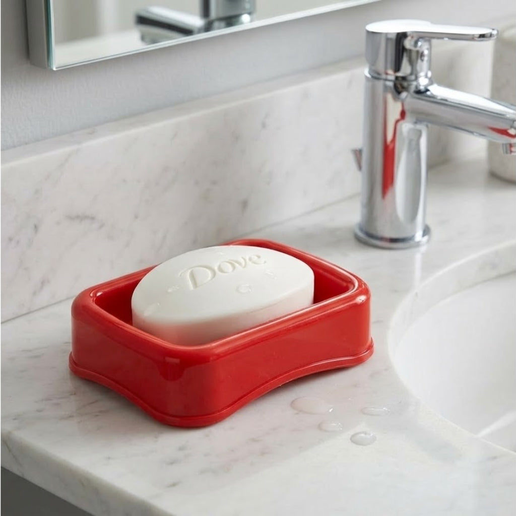 Aroni SD-51 Plastic Soap Dish (Pack of 2) – Multi-Color Bathroom Soap Holder