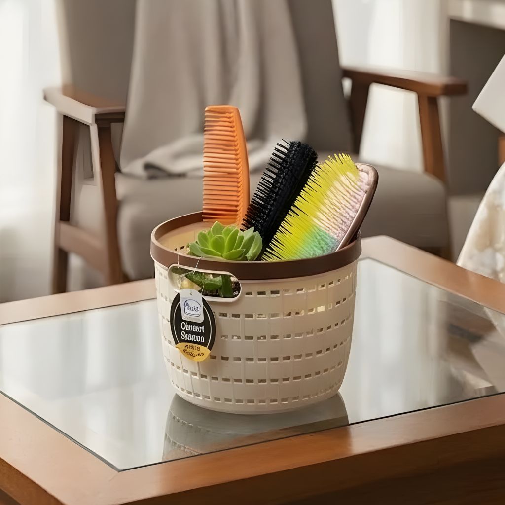 Aroni Orient Multi-Purpose Storage Basket (Pack of 2) | Desk & Home Organizer (AH-110)