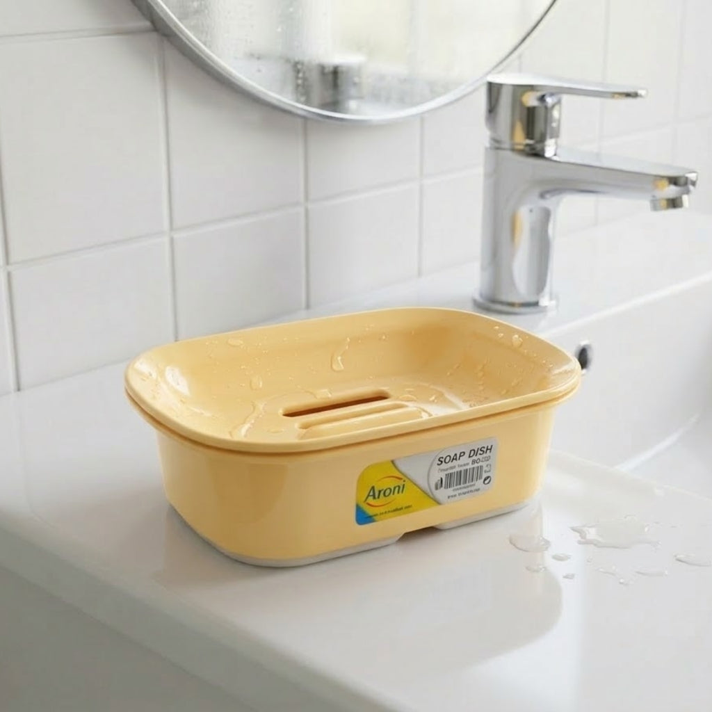 Aroni SD-50 Plastic Soap Dish (Pack of 2) – Colorful Bathroom Soap Holder