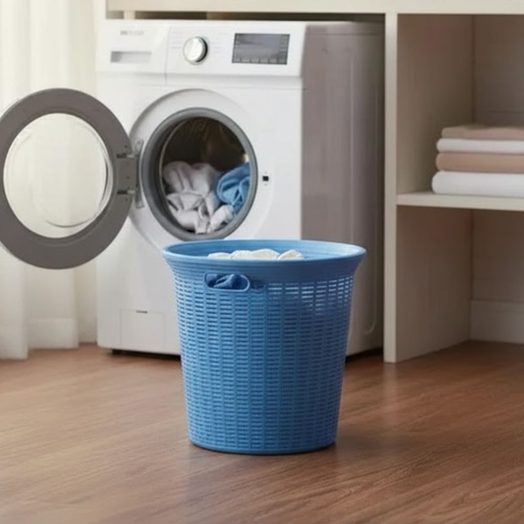 Aroni Smart 17.5″ Laundry Basket | Heavy-Duty Plastic Clothes Hamper (AH-151)