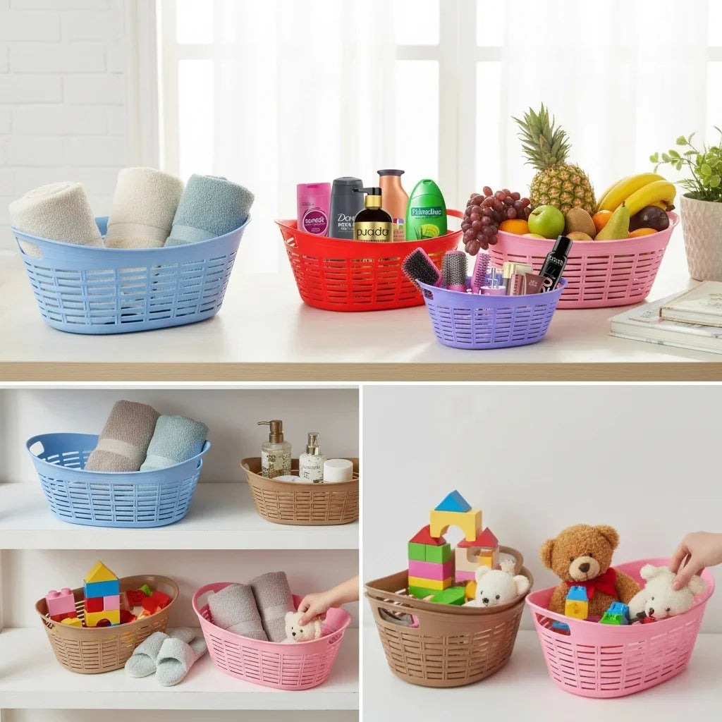 Aroni Royal 3-in-1 Nesting Basket Set | Multi Purpose Fruit & Vegetable Organizer