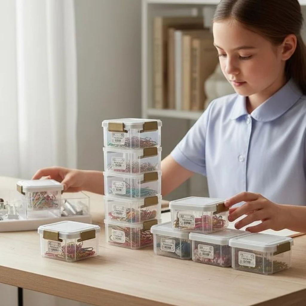 Aroni Stackable Storage Containers with Vertical Locking – Airtight Kitchen Organizer Set