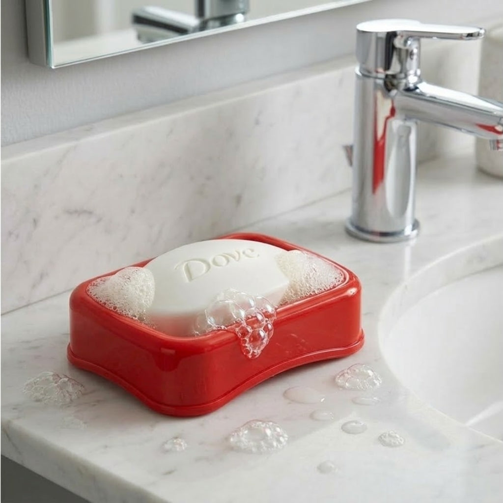 Aroni SD-51 Plastic Soap Dish (Pack of 2) – Multi-Color Bathroom Soap Holder
