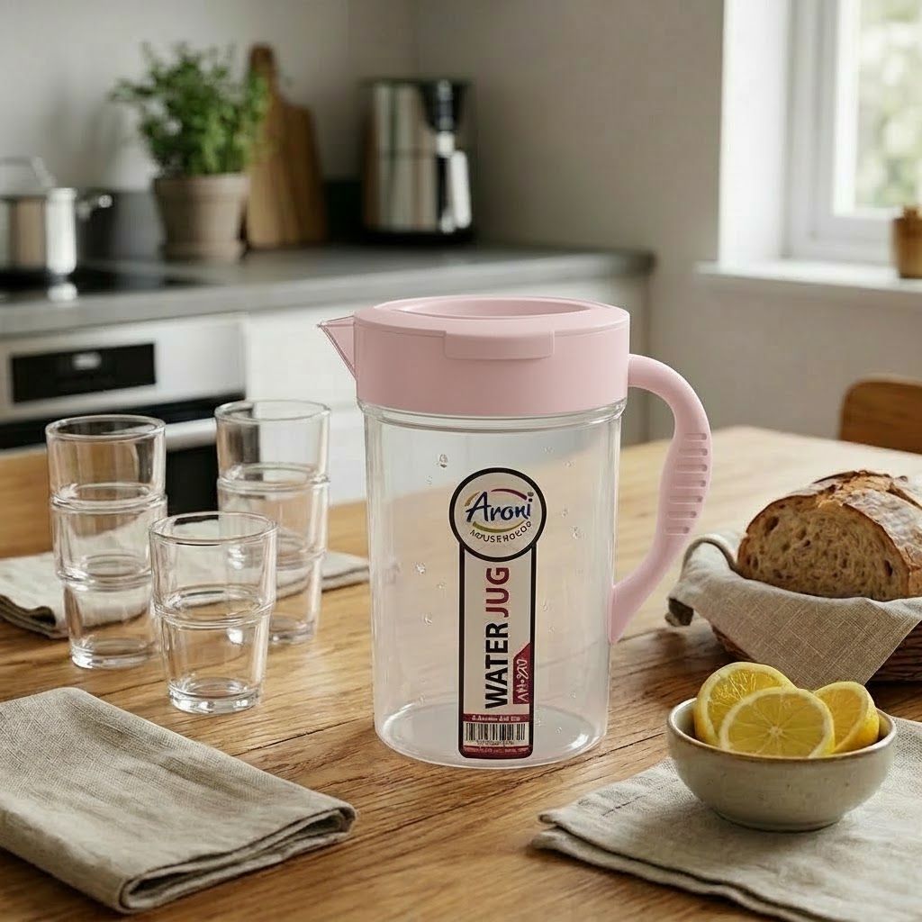 Aroni Household 1.8L Water Jug Pitcher | Durable Kitchen & Dining Server (AH-220)
