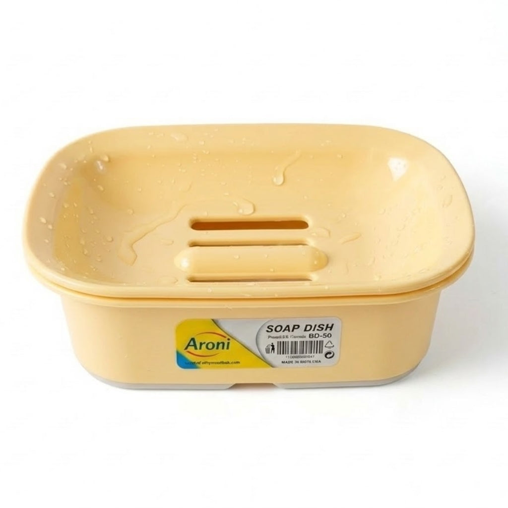 Aroni SD-50 Plastic Soap Dish (Pack of 2) – Colorful Bathroom Soap Holder