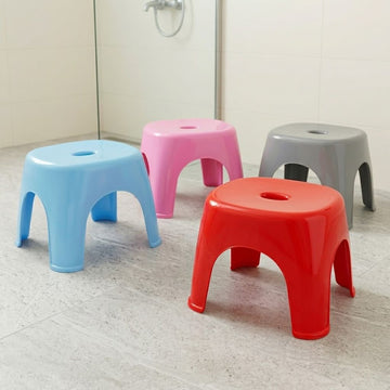 Deluxe Plastic Bath Stool – Heavy Duty Anti-Slip Bathroom Stool (AH-305)