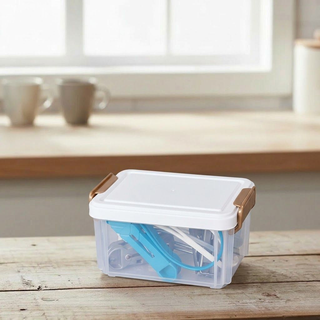 Aroni Stackable Storage Containers with Vertical Locking – Airtight Kitchen Organizer Set