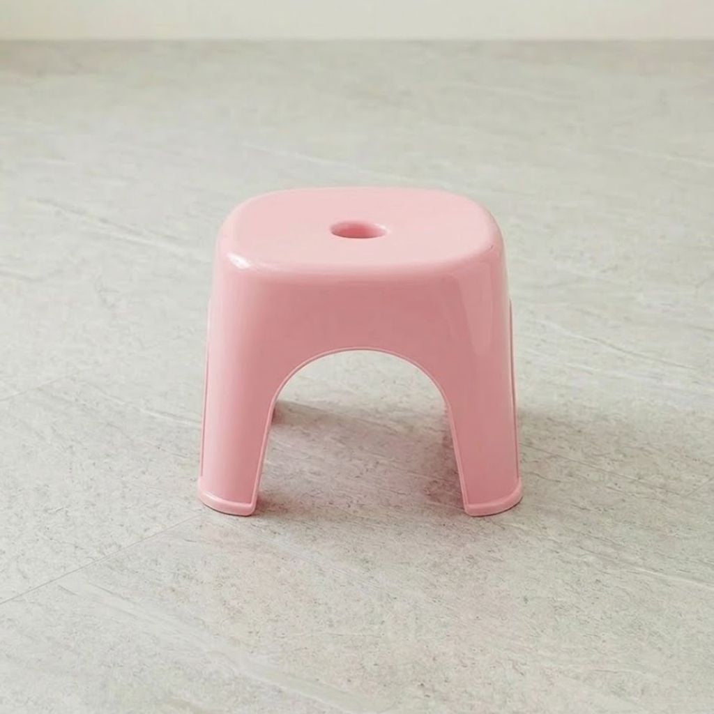 Deluxe Plastic Bath Stool – Heavy Duty Anti-Slip Bathroom Stool (AH-305)