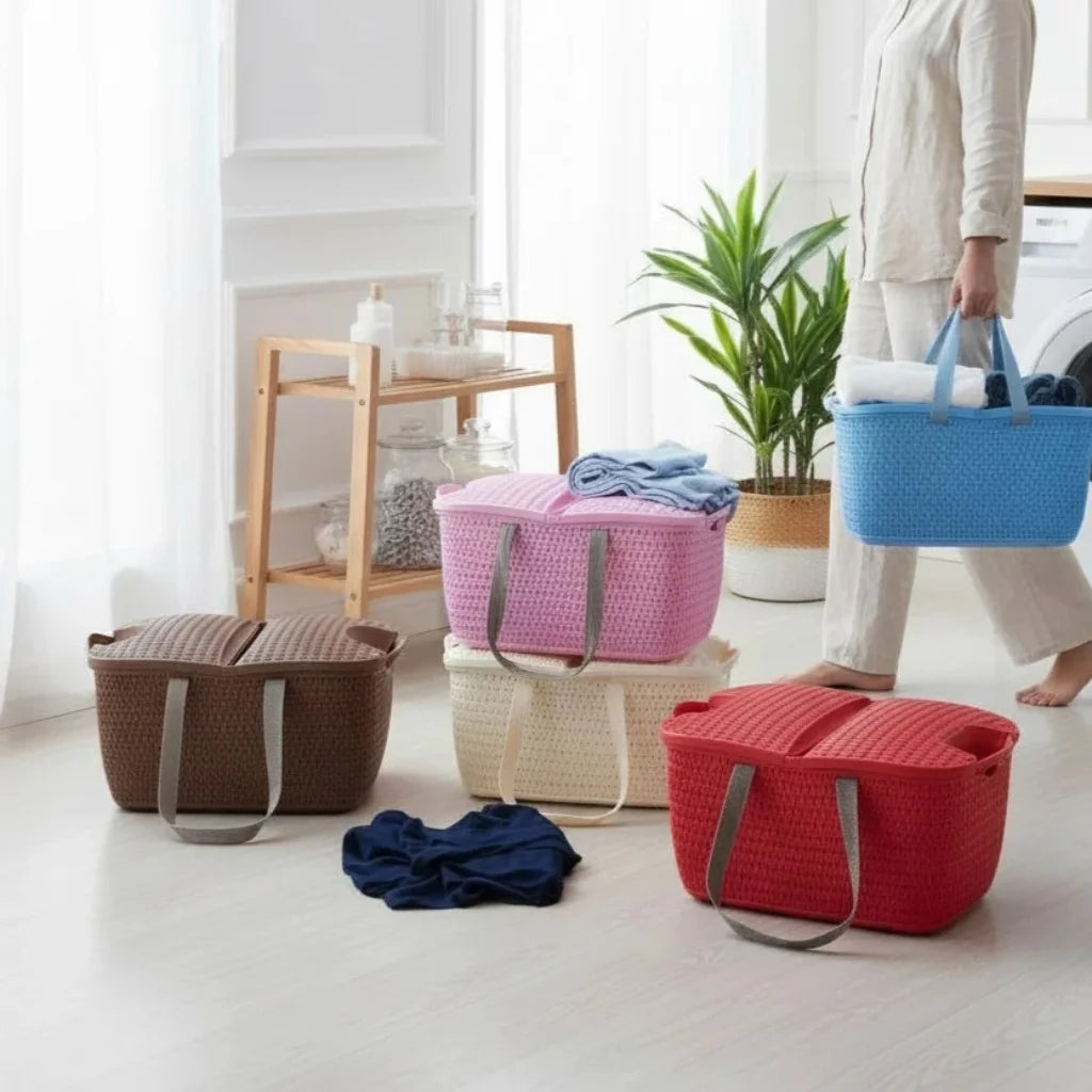Aroni Universal Carry Basket | Multi Purpose Picnic, Travel & Home Organizer
