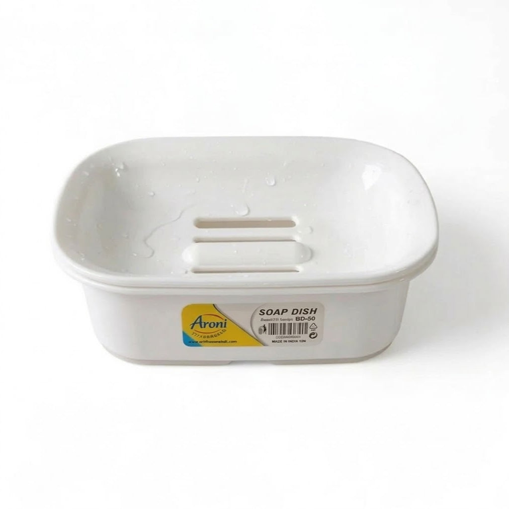 Aroni SD-50 Plastic Soap Dish (Pack of 2) – Colorful Bathroom Soap Holder