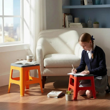 Aroni Flex Durable Plastic Seating Stool | Indoor & Outdoor Multi Purpose Chair