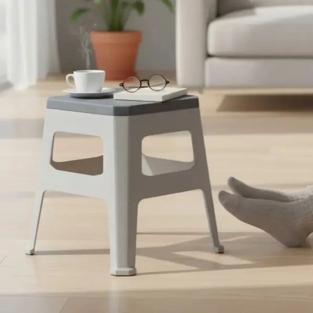 Aroni Flex Durable Plastic Seating Stool | Indoor & Outdoor Multi Purpose Chair
