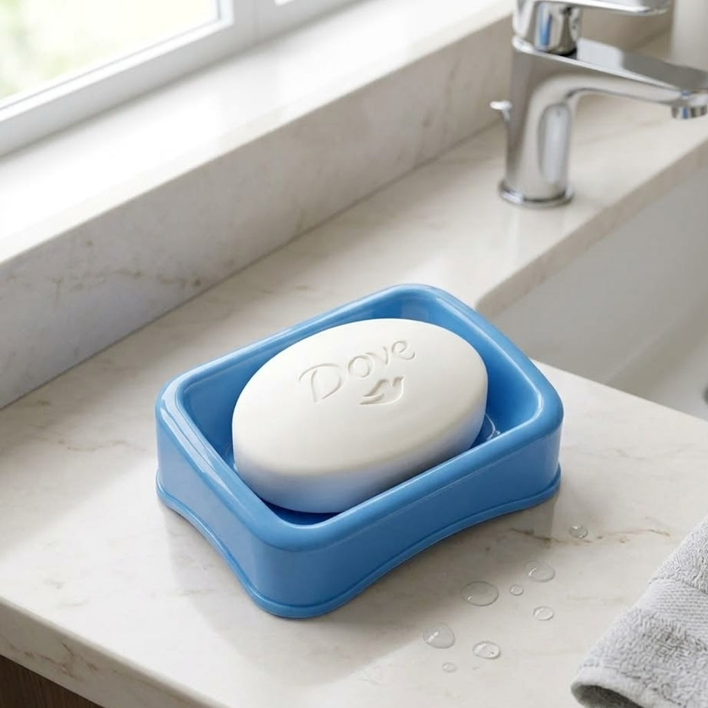 Aroni SD-51 Plastic Soap Dish (Pack of 2) – Multi-Color Bathroom Soap Holder