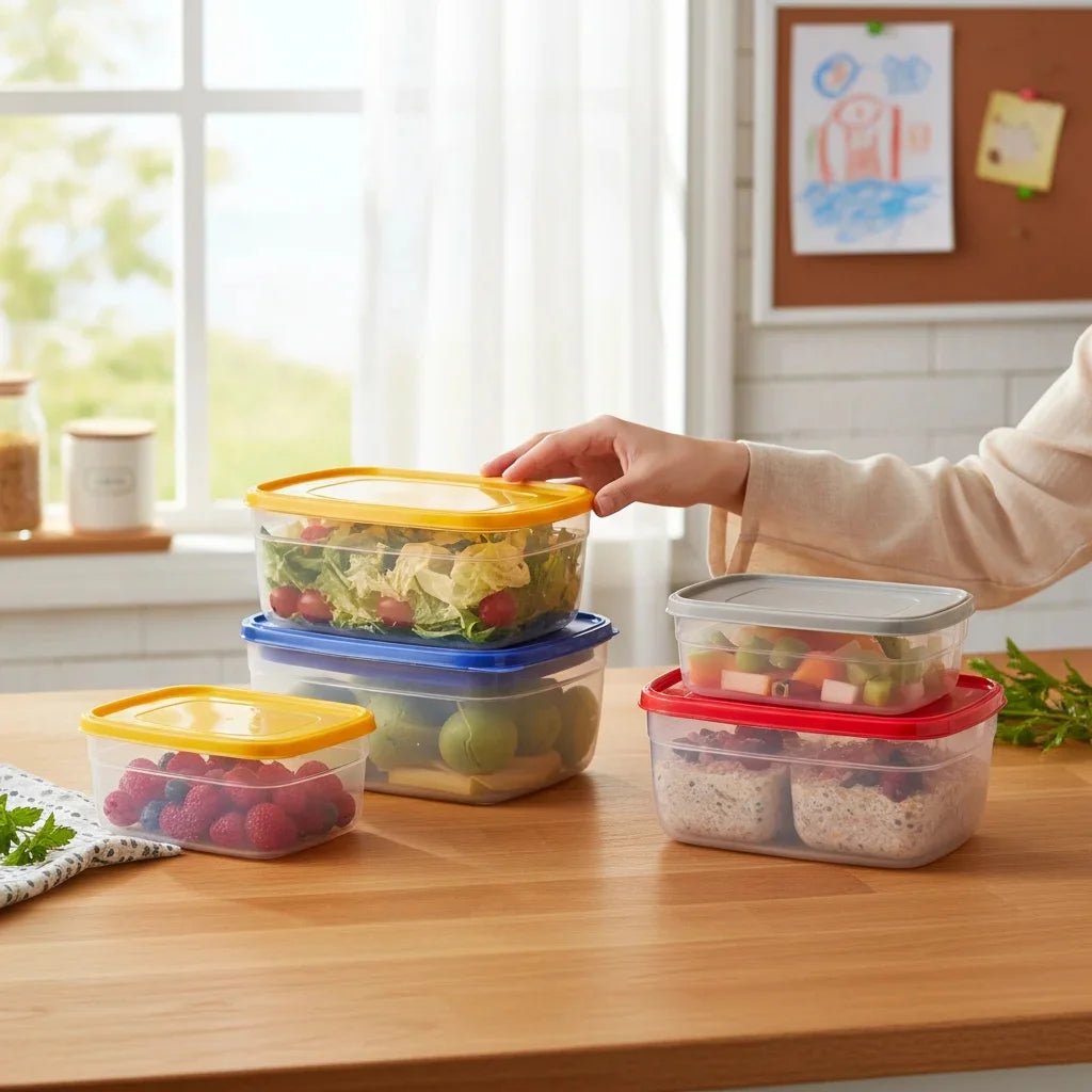 Aroni Galaxy Pure Plastic Food Container | Kitchen & Fridge Storage Organizer