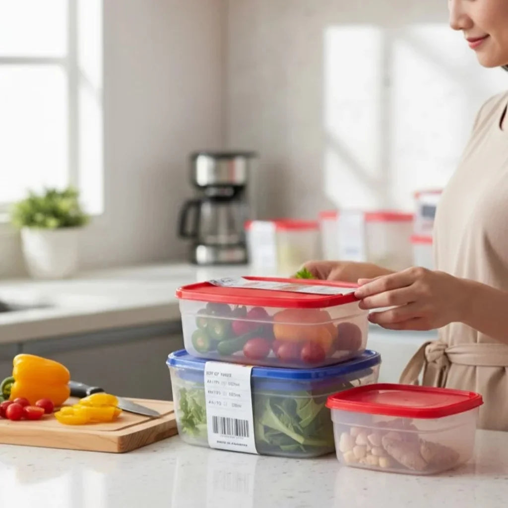 Aroni Galaxy Pure Plastic Food Container | Kitchen & Fridge Storage Organizer