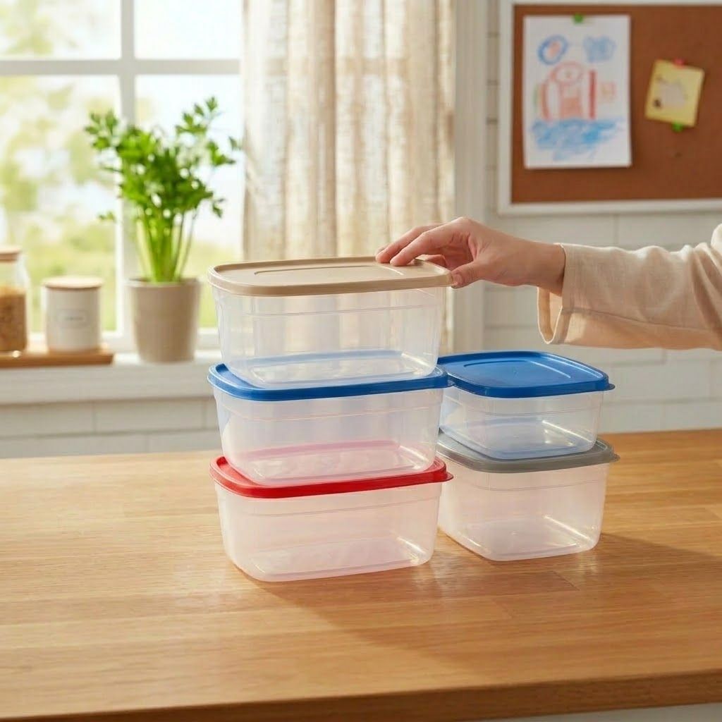 Aroni Galaxy Pure Plastic Food Container | Kitchen & Fridge Storage Organizer